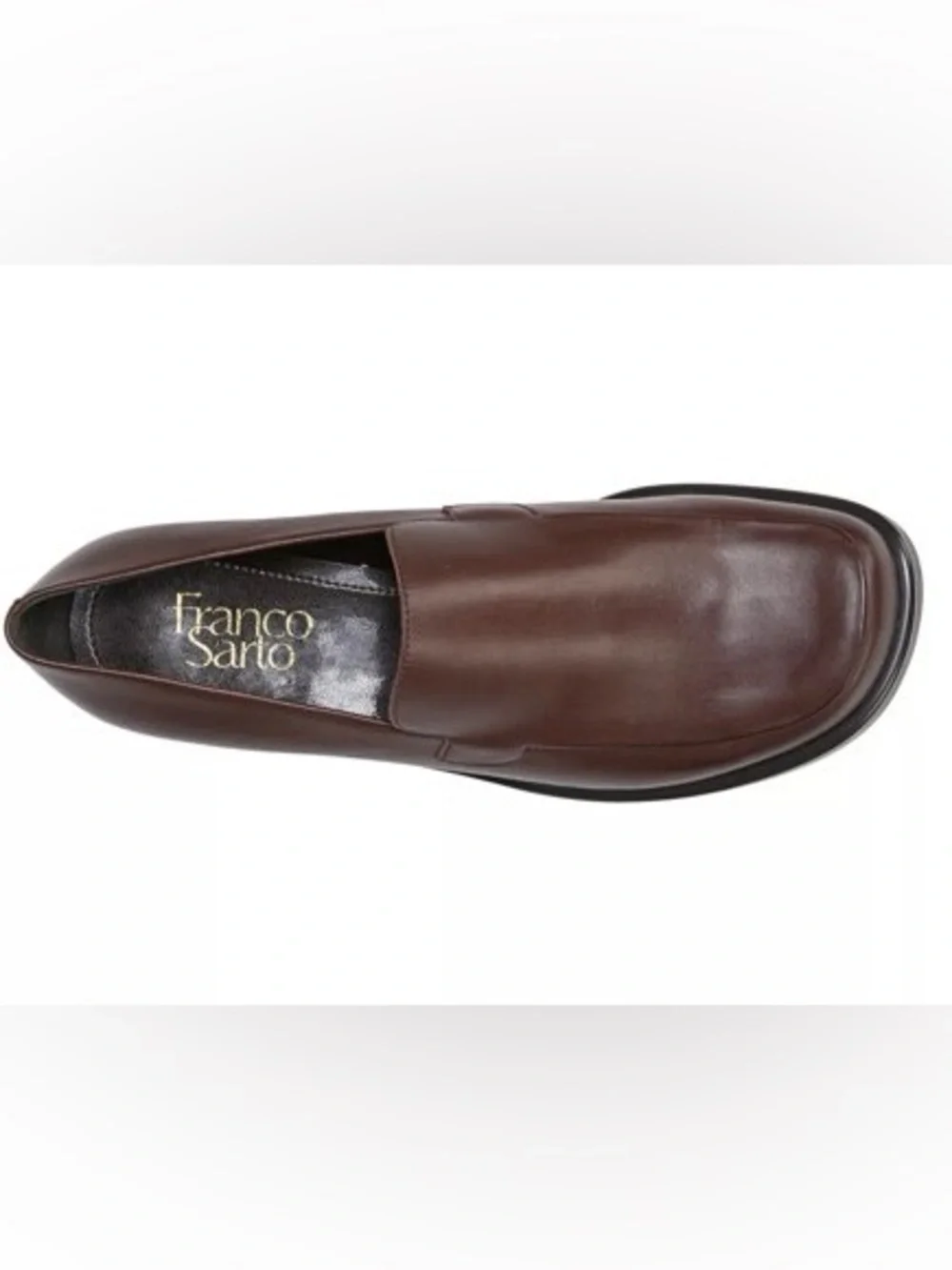 Franco Sarto L-Bocca Women's Brown Leather Slip-On Loafer - Picture 3 of 12